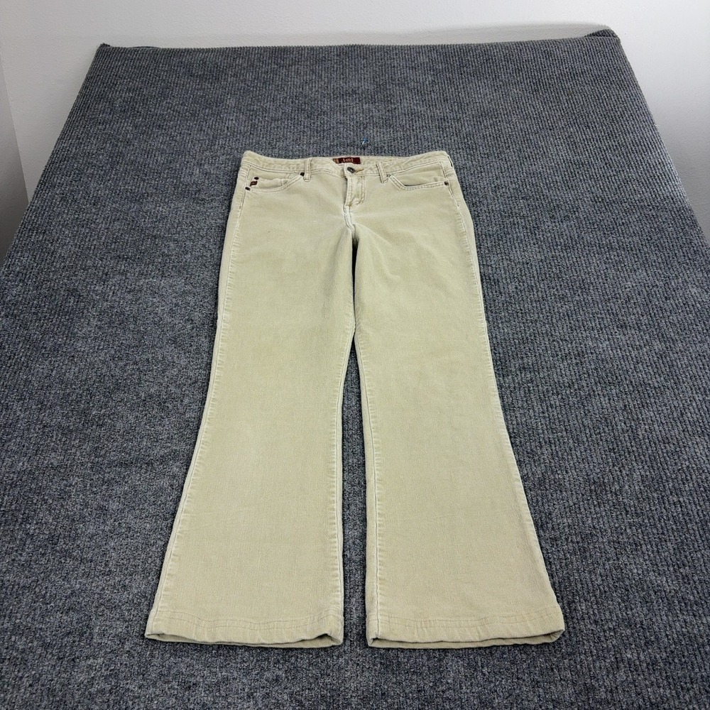 lei Pants Womens 11 Tan Cotton Spandex Corduroy Flare Y2K Style